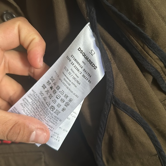 Brand New authentic Dsquared2 military patched Bob Marley jacket - Picture 14 of 17